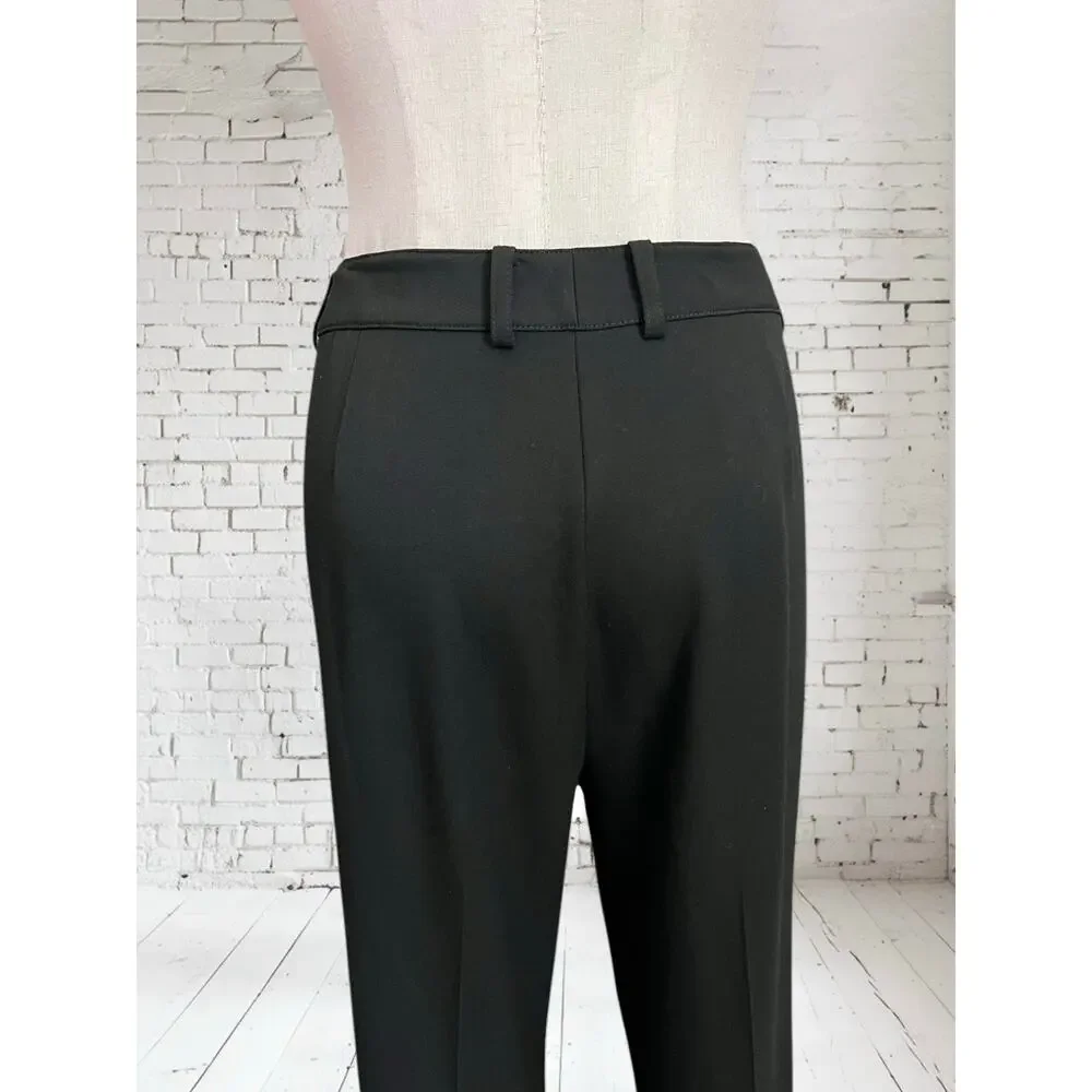 St. John Womens Classic Stretchy Black Straight Leg Long Career Pants Size 12 - Picture 8 of 10